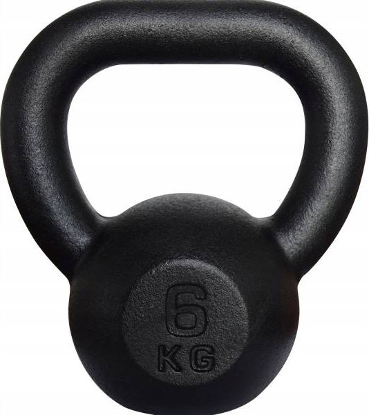 Kettlebell Kawmet żeliwny 6 kg