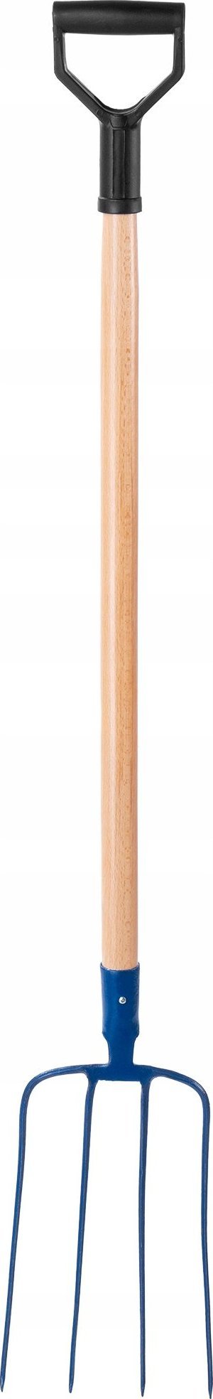 Kadax Widły Do Siana 4-Zębne Metalowy Drewniany Trzonek