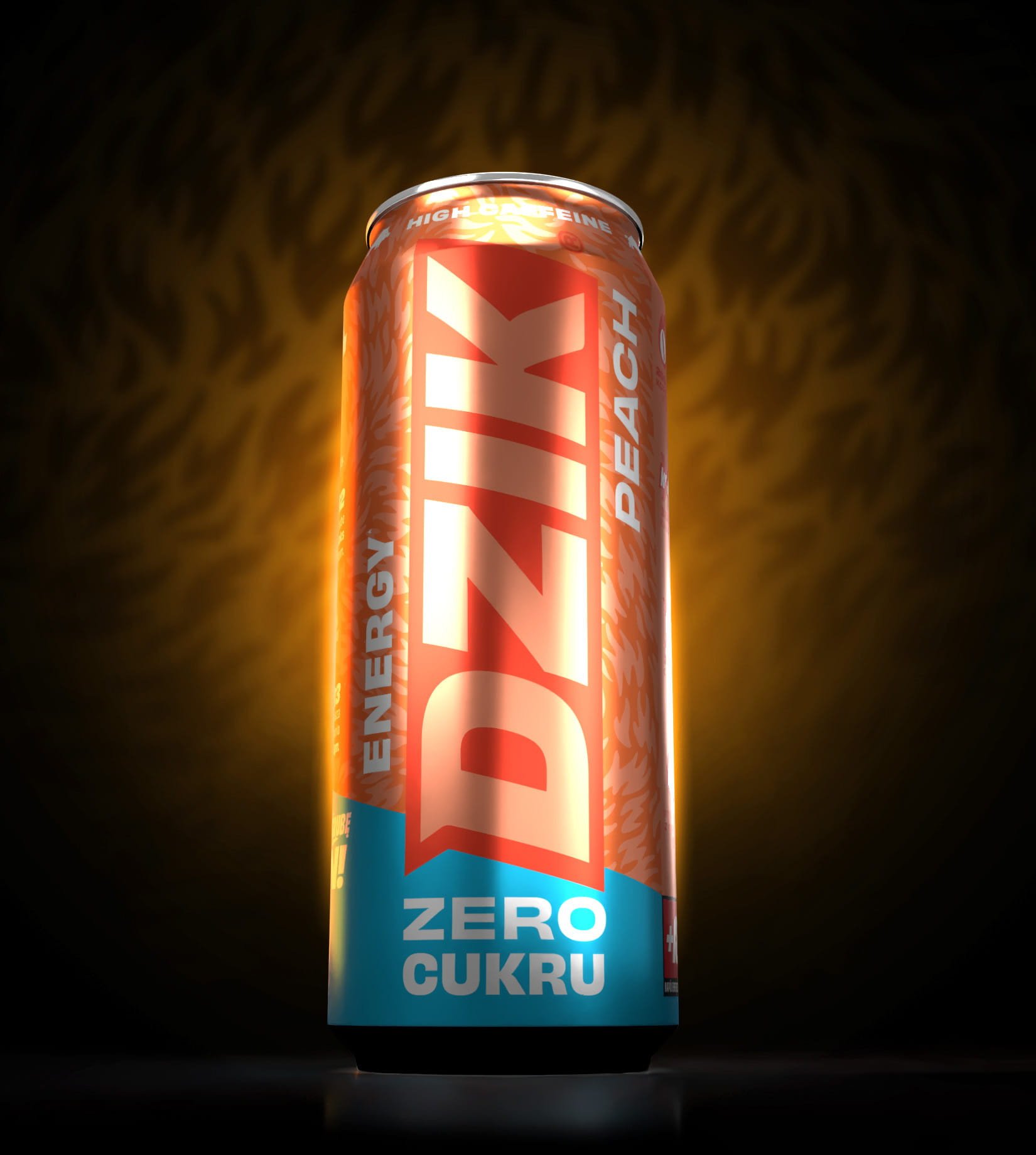 Napój Dzik Energy Peach Zero Kalorii 500ml
