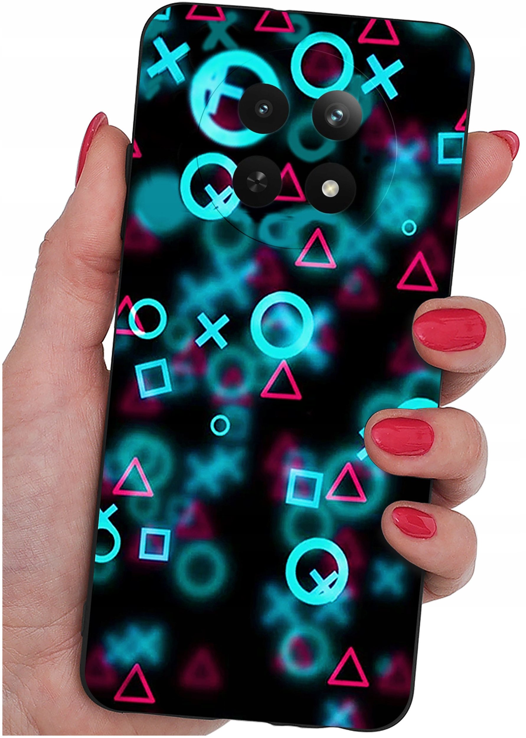 Etui do Realme 12 5G | 12x 5G WZORY |SILIKONOWE MATT CASE + SZKŁO 9H