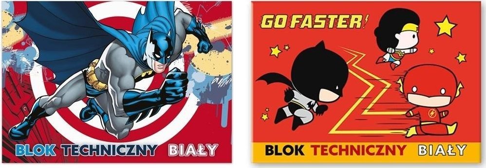 Beniamin Blok techniczny A4/10K biały Batman