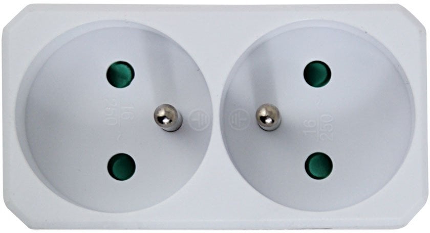 ELK305W Esperanza rozgałęźnik elektr. 2 gn. biały