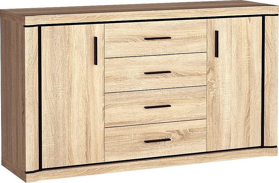Elior Komoda 91x157 dąb sonoma - Verna 3X