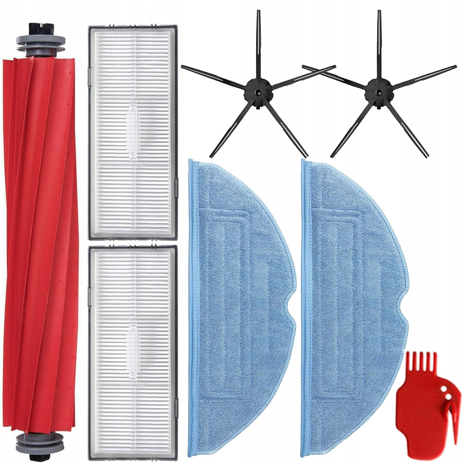 GERMAN ZESTAW SZCZOTKI FILTRY MOPY DO ROBOROCK S7 / S7 MAXV / S7 MAX ULTRA