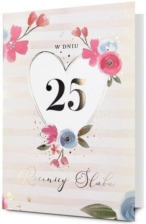 Karnet B6 Rocznica ślubu 25