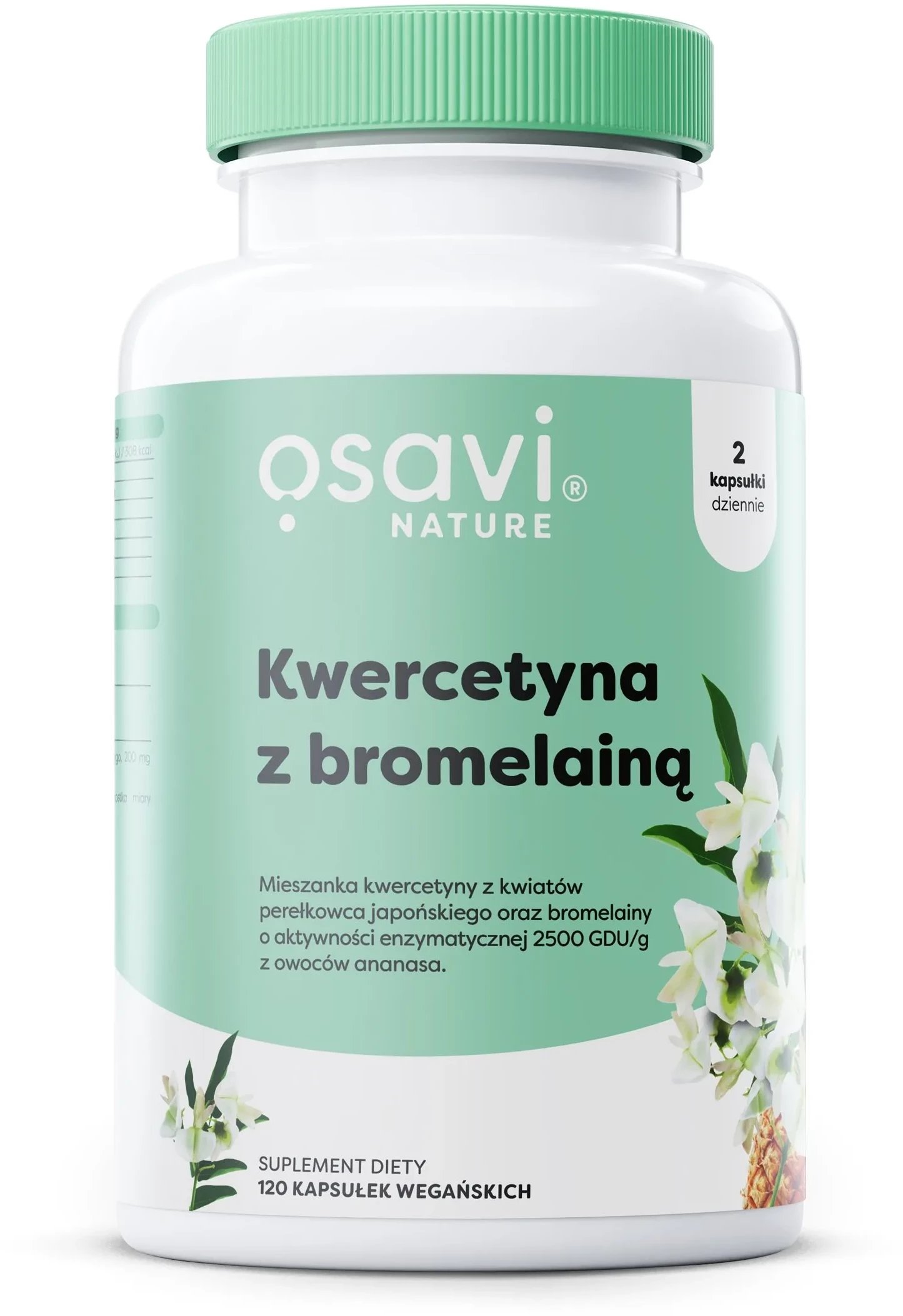 Osavi - Kwercetyna z Bromelainą, 120 vkaps