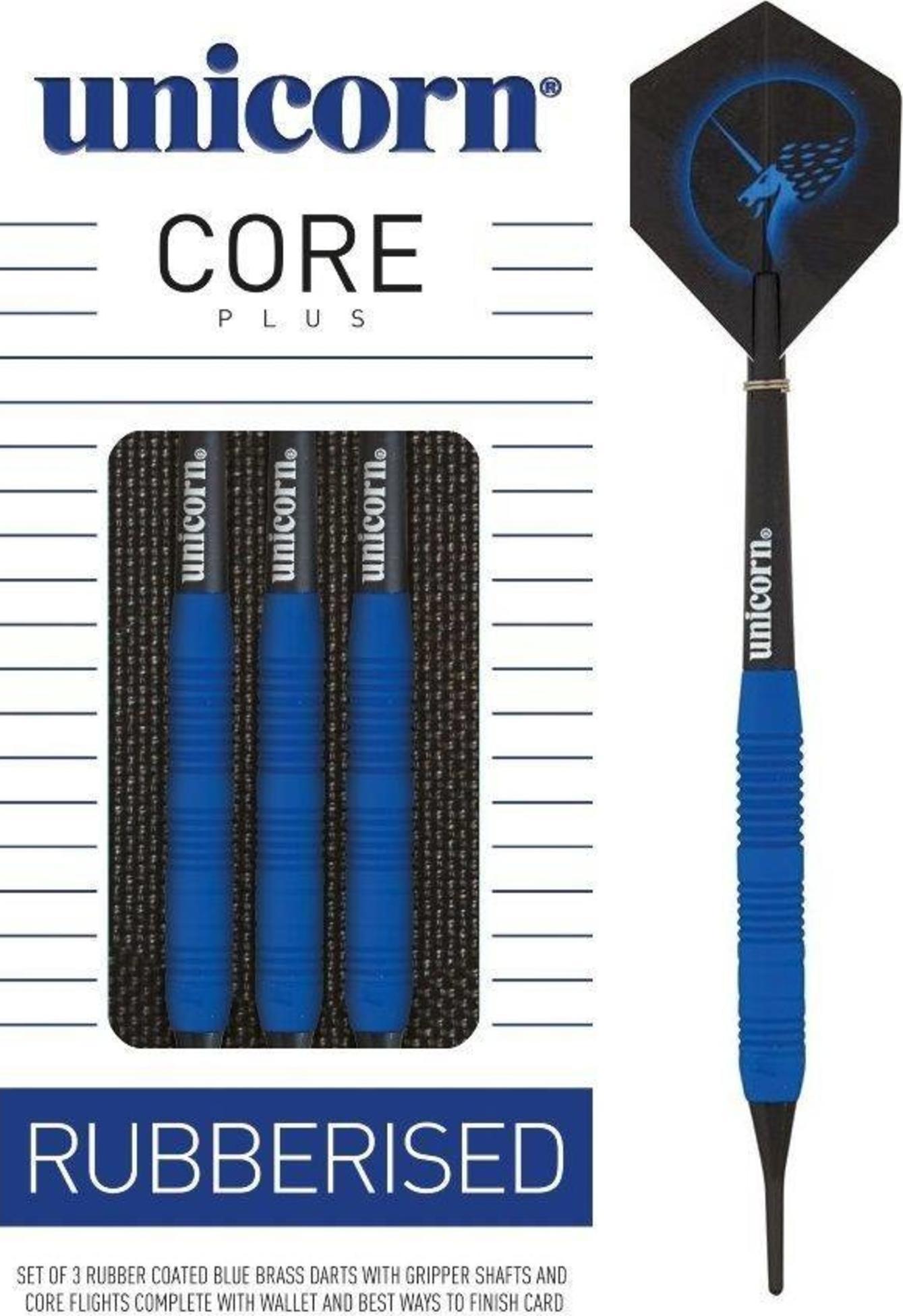 Unicorn Rzutki Unicorn Core Plus Win blue brass darts 16g soft tip 04251 Uniwersalny