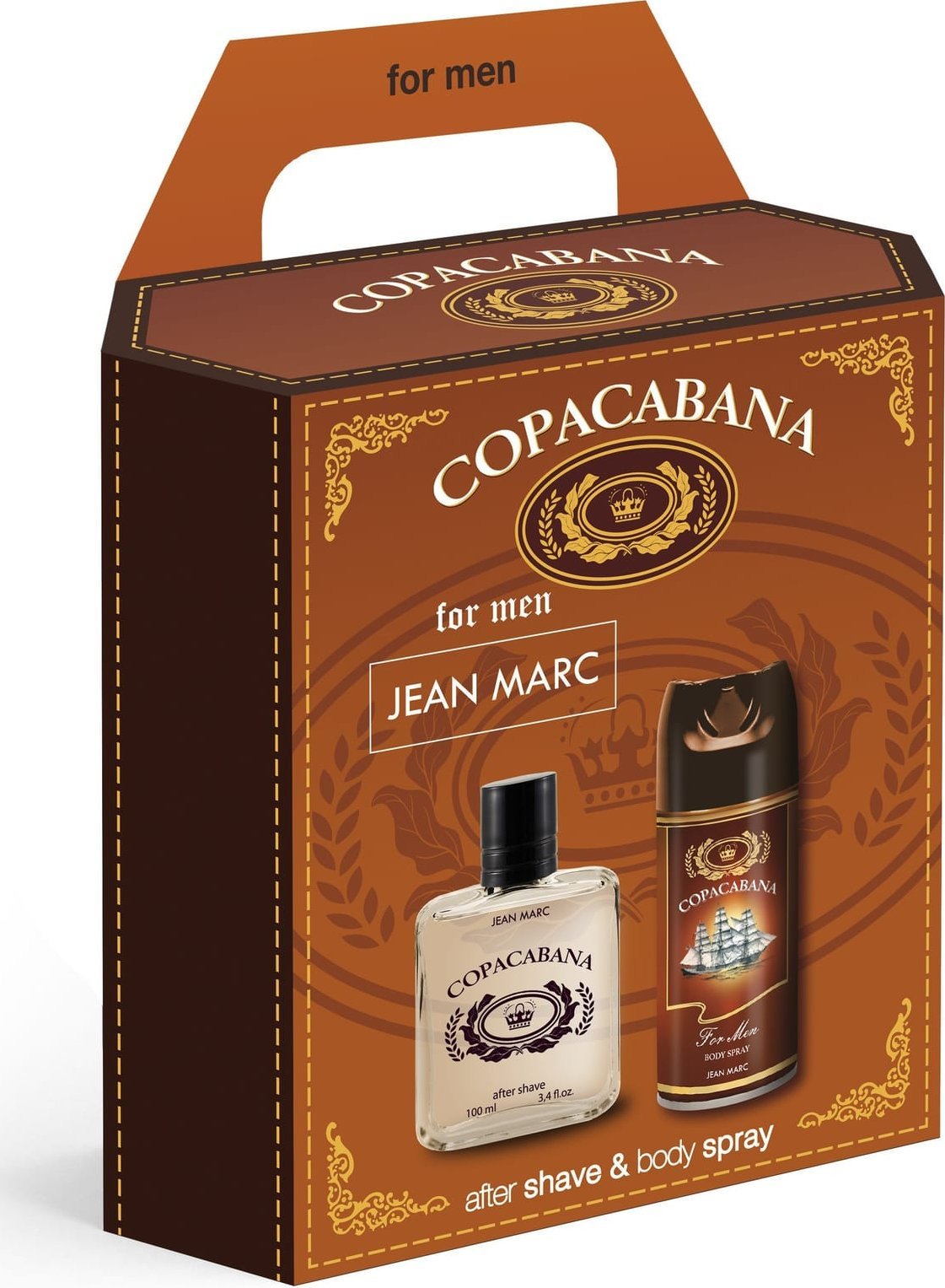 DRAMERS JEAN MARC Copacabana Zestaw prezentowy męski - dezodorant 150 ml + woda po goleniu 100 ml
