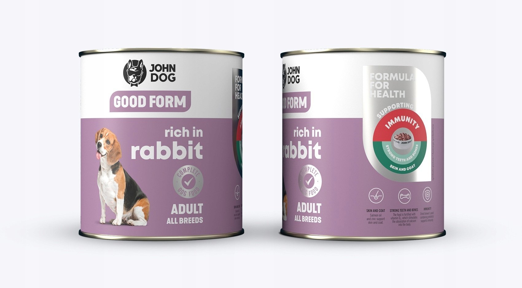 John Dog GOOD FORM Dorosły z królika karma 800g