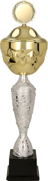 Victoria Sport Puchar metalowy złoto - srebrny