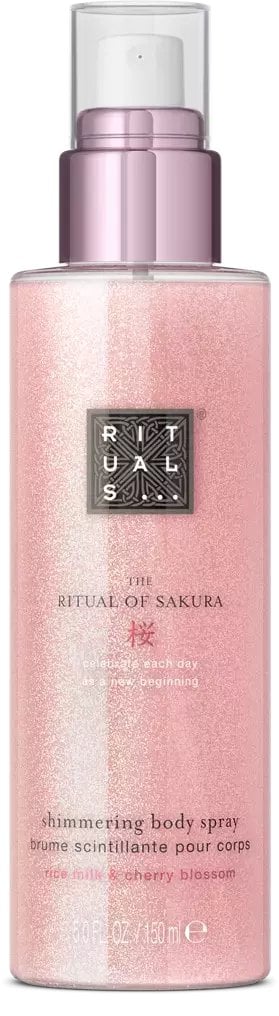 Rituals The Ritual Of Sakura Shimmering Body Spray lśniący do ciała, 150 ml