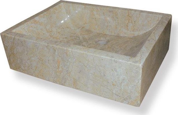 Umywalka INDERA Umywalka z naturalnego kamienia Vester Cream