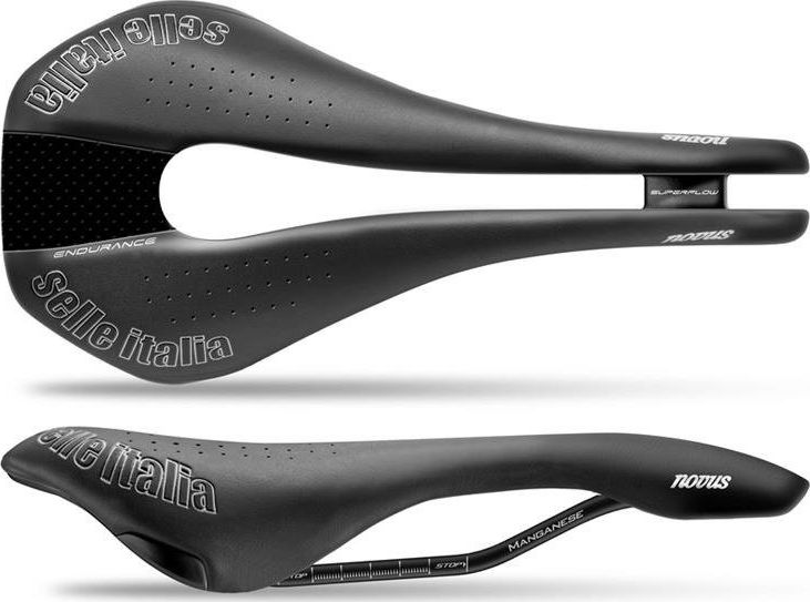 Selle Italia Siodło SELLE ITALIA NOVUS SUPERFLOW ENDURACE TM S (id match - S3) manganese tube 7, duro-tek, czarne (NEW)