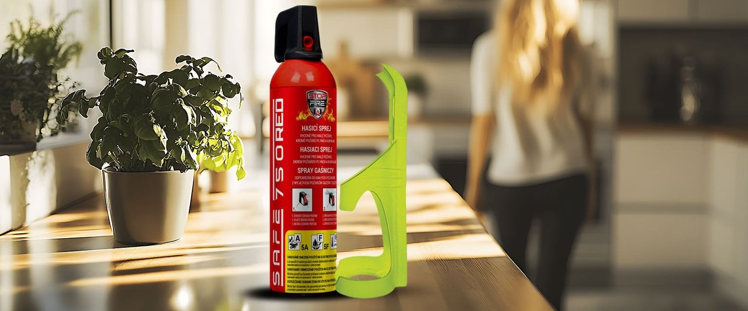 Safe SET Hasicí sprej 750 RED + držák 75F