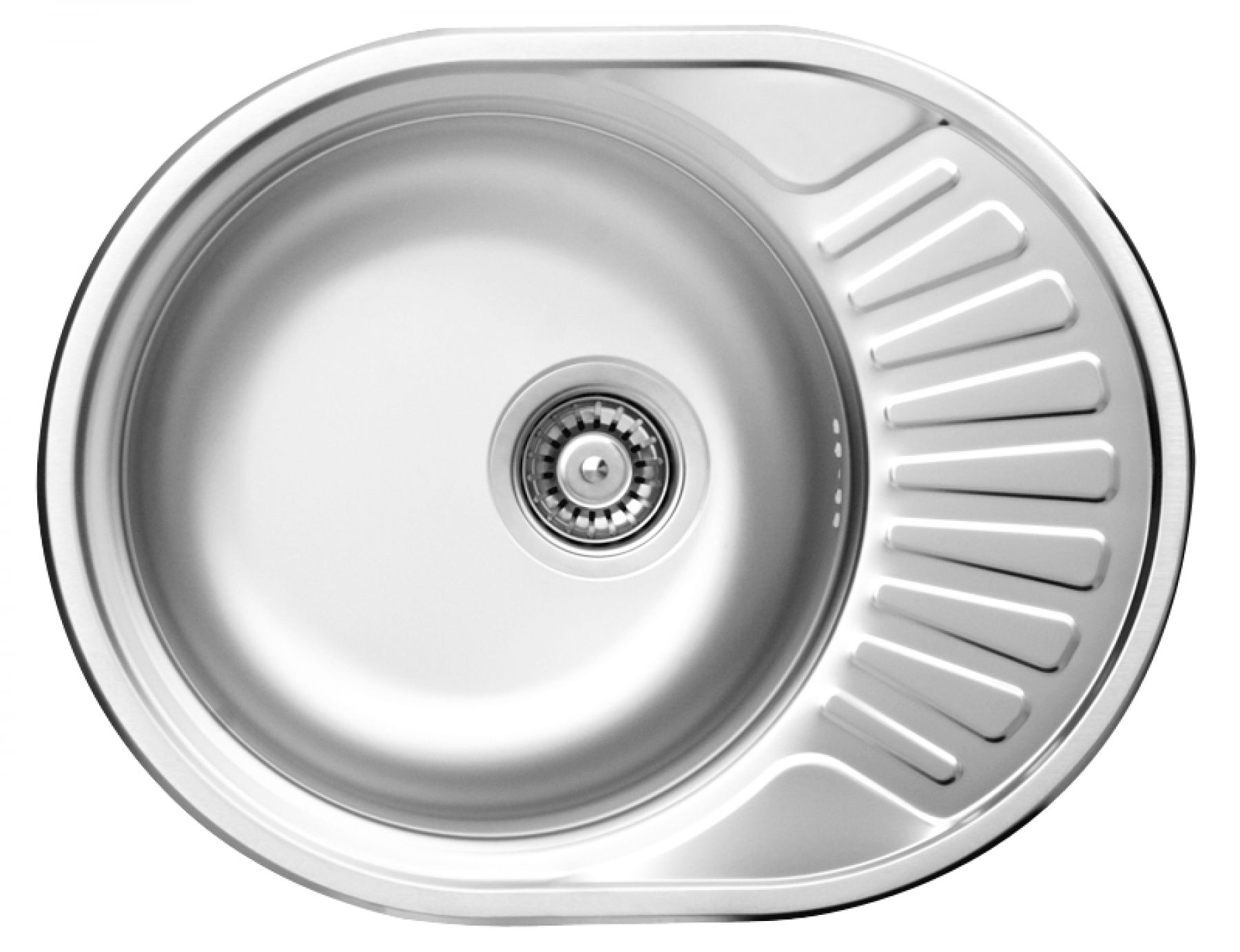 Zlewozmywak Deante Zlewozmywak 1-komorowy TWIST z ociekaczem 57x48cm stal dekor - ZEU 311C