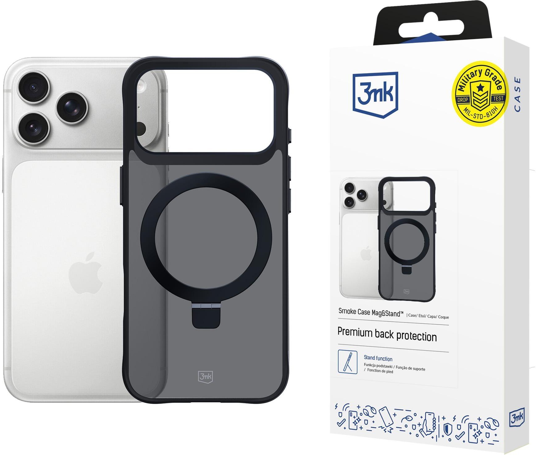 3mk Smoke Case Mag&Stand pro Apple iPhone 17 Pro