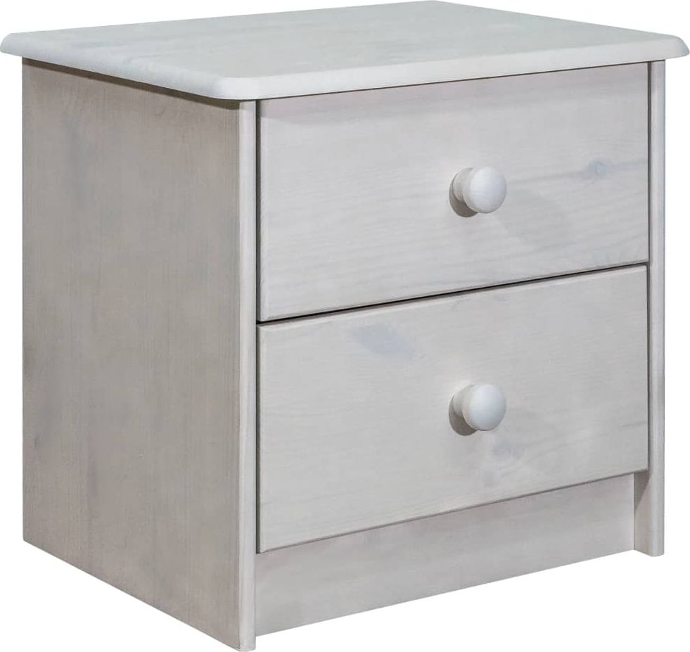 vidaXL VidaXL Szafka nocna, 43x34x40 cm, lite drewno sosnowe