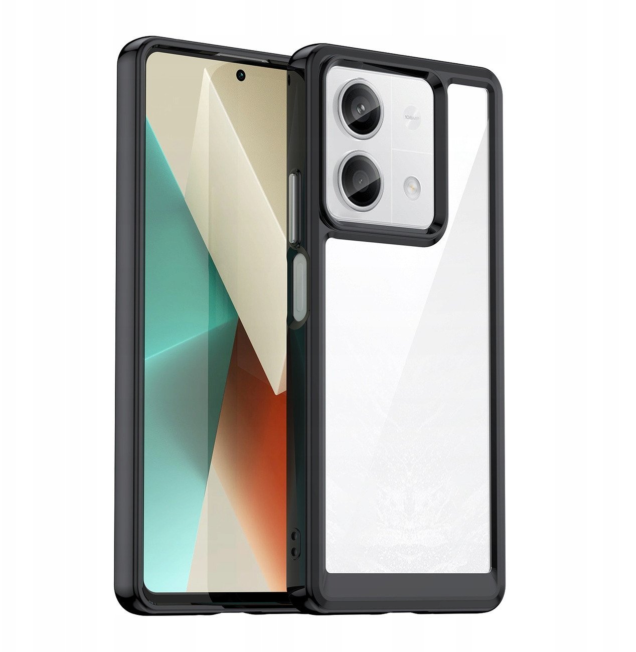 Etui Outer Space Case z żelową ramką do Xiaomi Redmi Note 13 Pro - czarne
