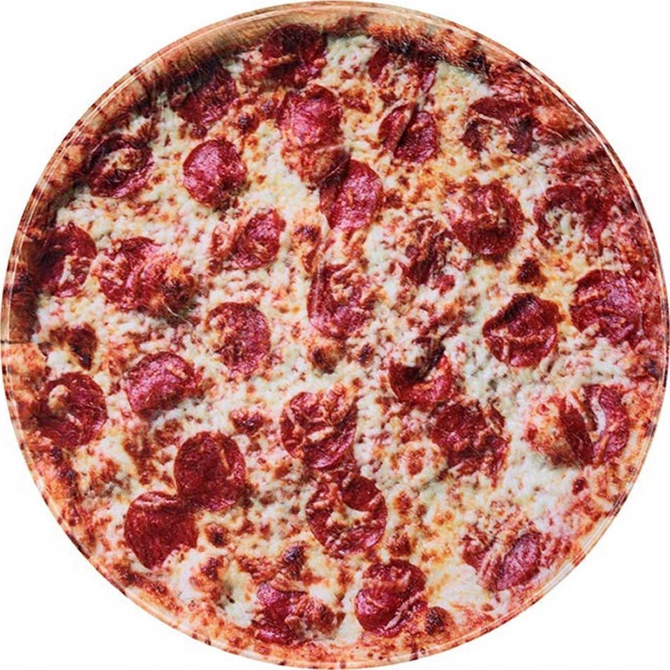 Korbi DUŻY KOC PIZZA RĘCZNIK PLAŻOWY NARZUTA 150x150