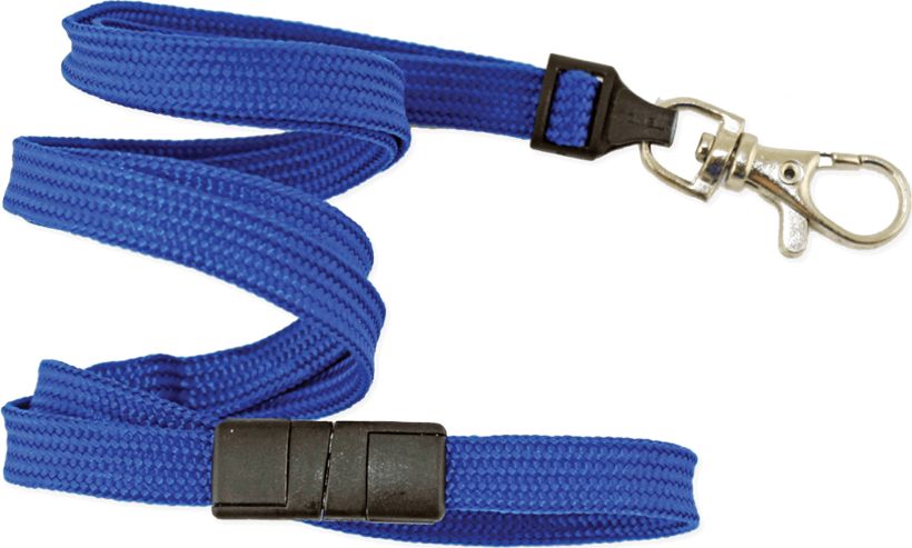 KORUMA Szeroka 10mm bezpieczna regulowana smycz + karabińczyk KRAB (Niebieski) Uniwersalny