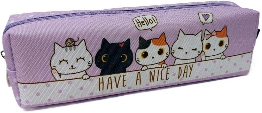 Piórnik Fresh Piórnik tuba mała Kotki fiolet