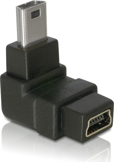 Adapter USB Delock miniUSB - miniUSB Czarny (65097)