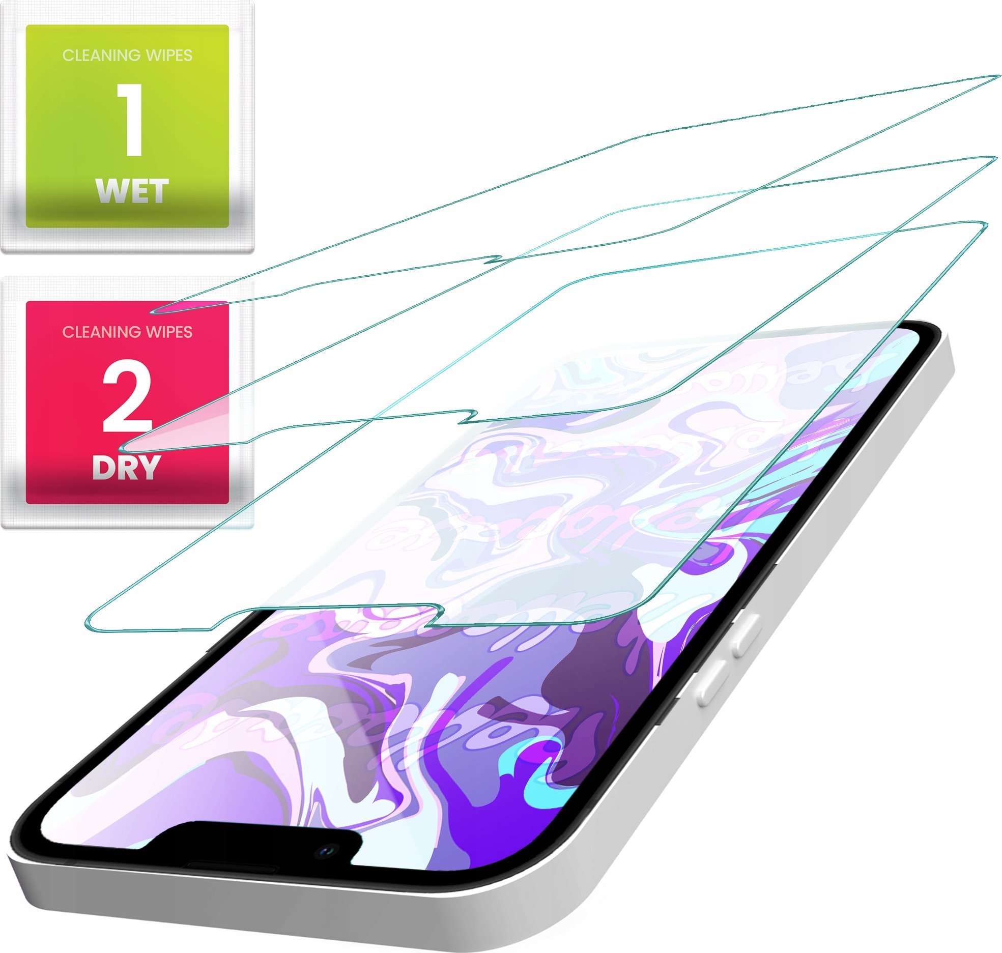 Hello Case 3-PAK Szkło Hartowane do Motorola Moto One Power (szybka 9H, płaskie 2.5D)