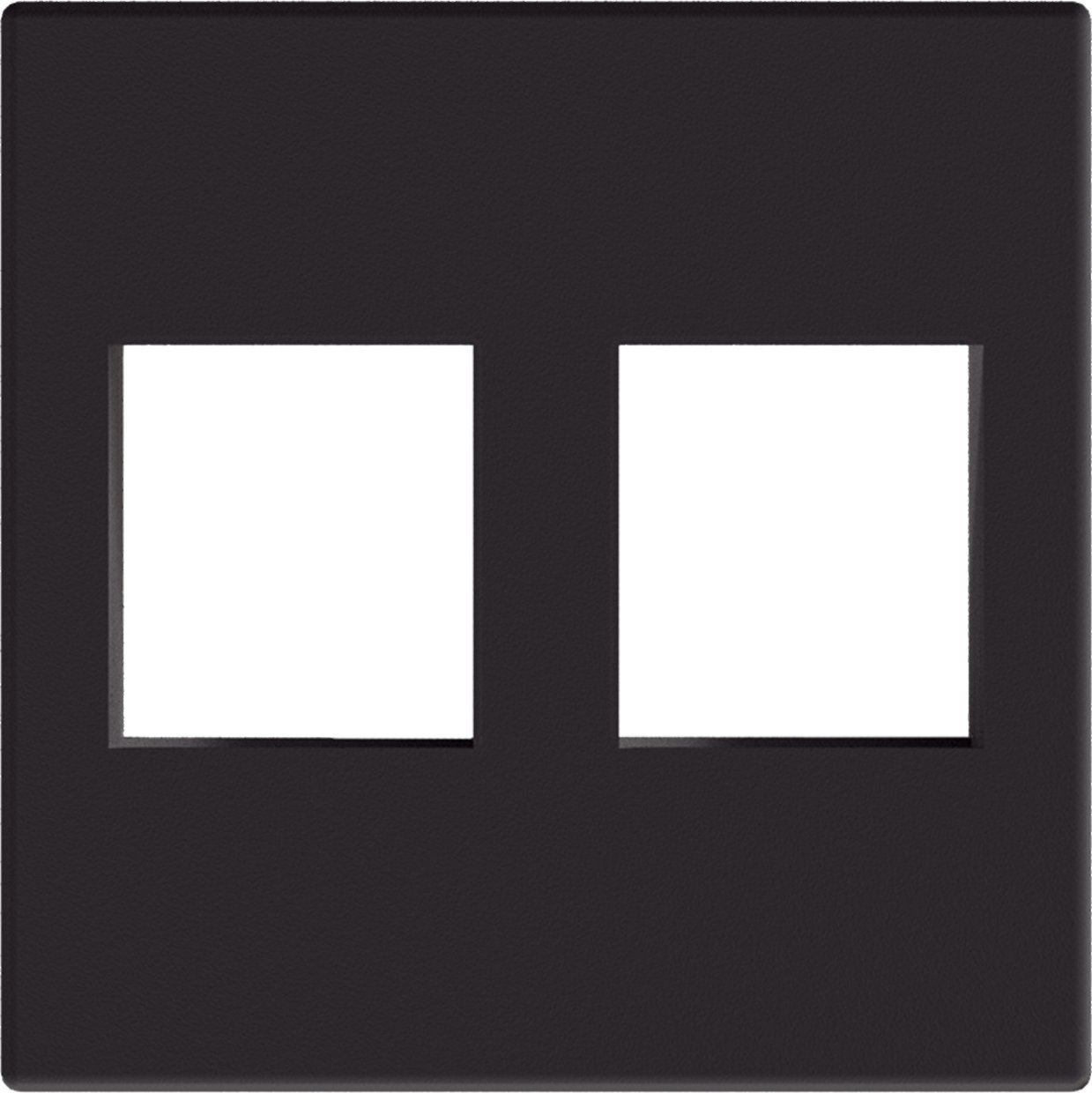 Adapter AV Procab Procab CP45KS2/B Connection plate Keystone 45 x 45 mm Black