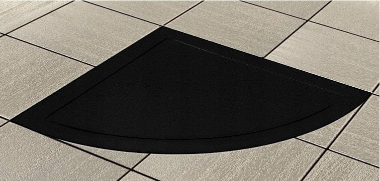 Brodzik W S932-164 SET B457 BRODZIK PӣOKR?G?Y TAKO SLIM 90X4 CZARNY MAT ( S932-152 ) + SYFON (VIRT)// KNC.B.TAKO.Pӣ.90X4-CZ+SYF