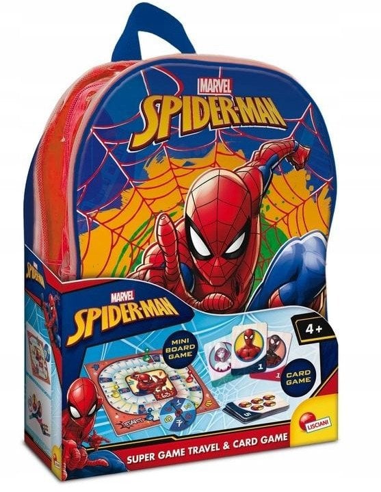 LISCIANI SPIDERMAN PLECAK Z GRĄ I KARTAMI