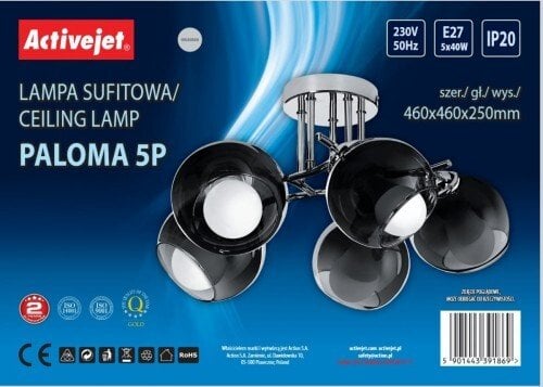 Lampa wisząca Activejet Lampa wisząca AJE-PALOMA 5P E27 5x40W
