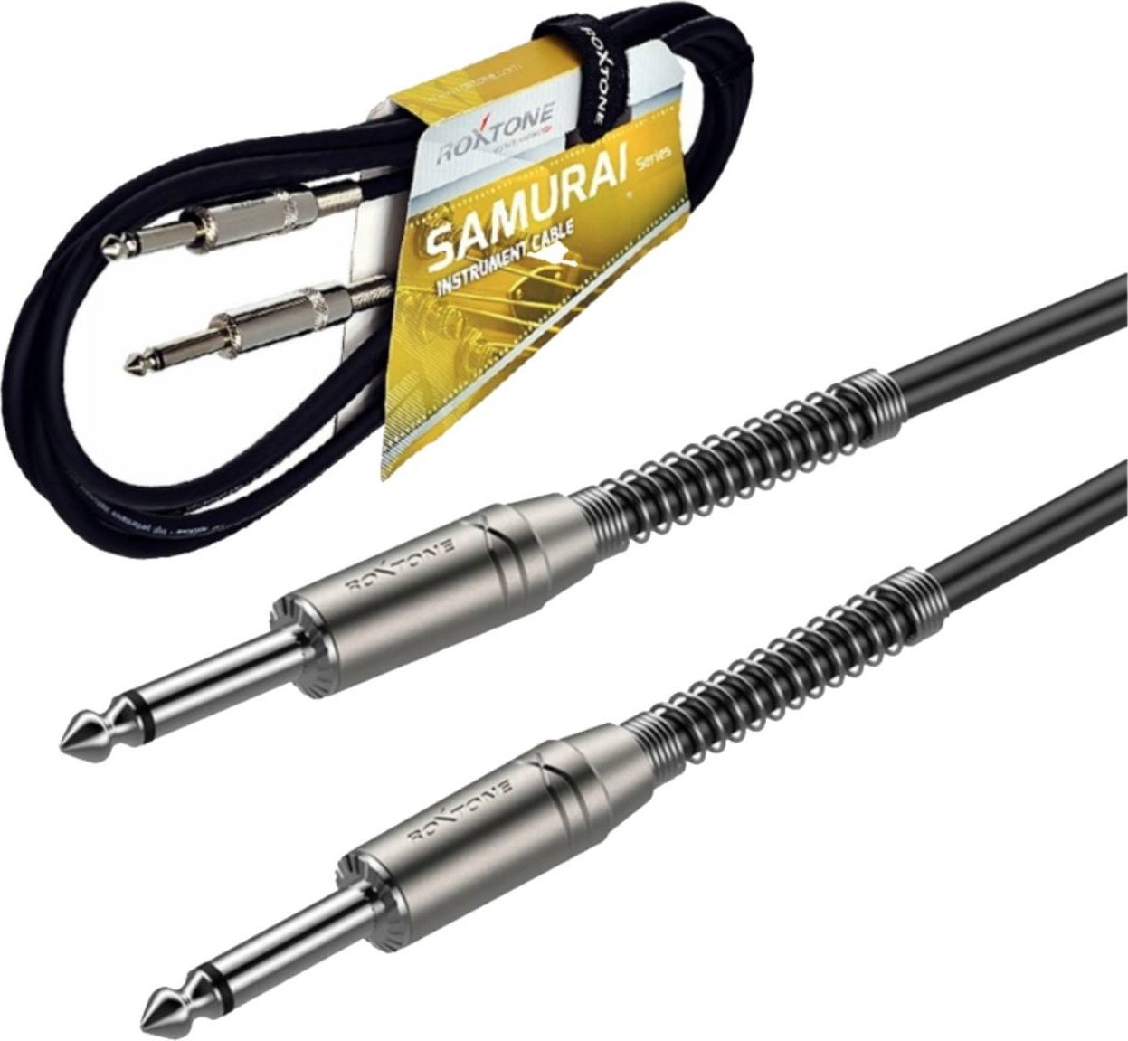 Kabel Roxtone ROXTONE SAMURAI SGJJ100L1 kabel instrumentalny 1m 2x wtyk jack mono 6,3mm