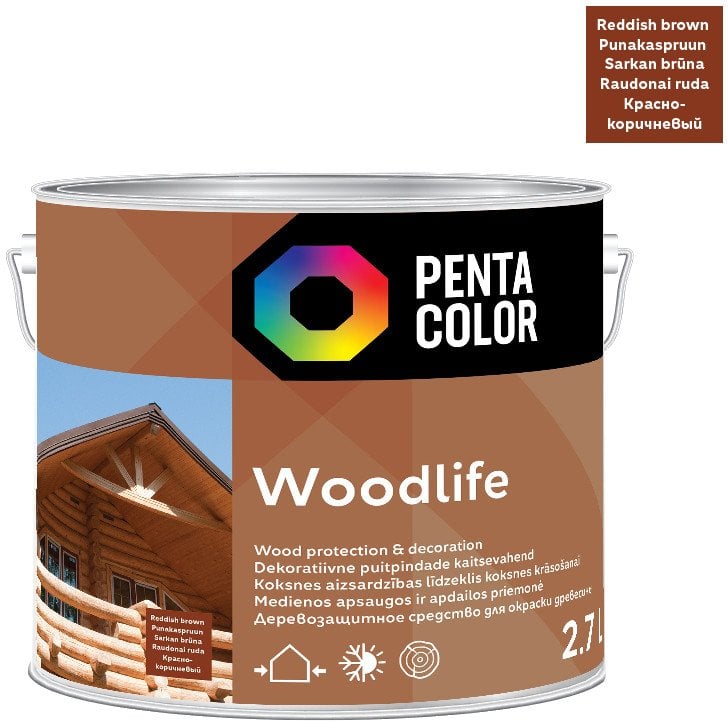 IMPREGNATOR WOODLIFE REDDISH BROWN 2,7L