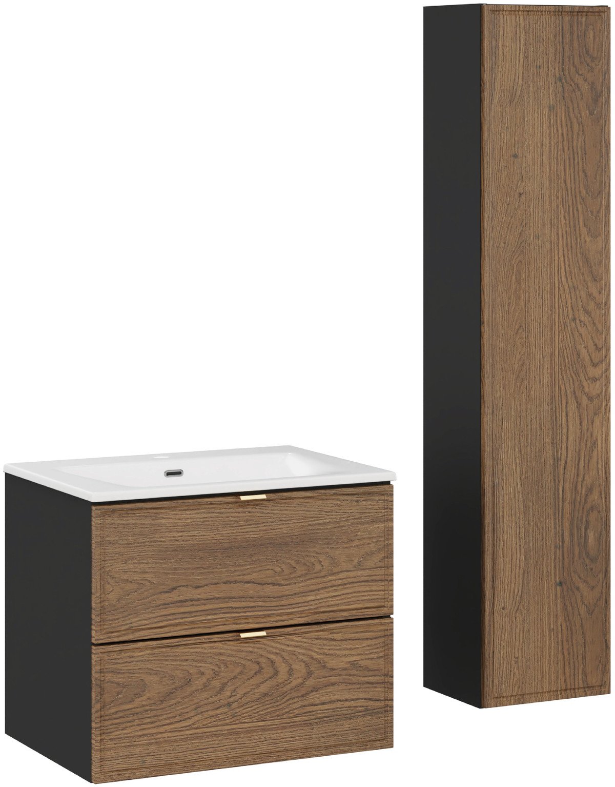 Zestaw meblowy 60cm z umywalką meblową SKY i szafką wysoką