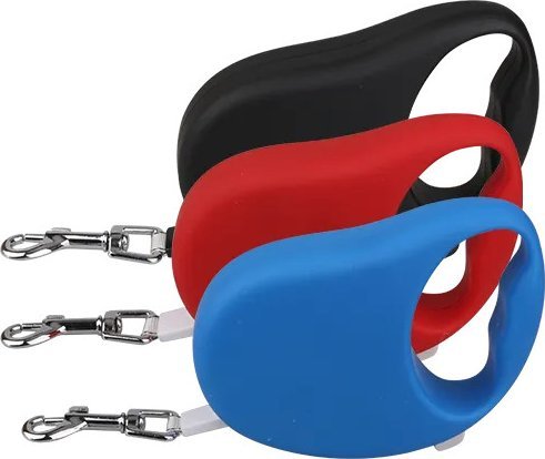 Nobleza Smycz automatyczna RED BLUE BLACK L3M 30KG DOG RETRACTABLE LEASH 1 RED BLUE BLACK L3M 30KG