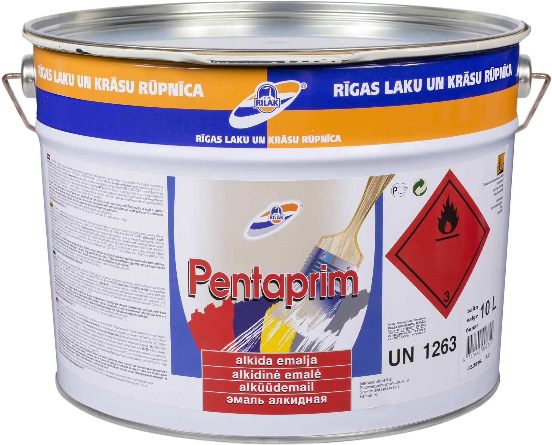 Rilak ENAMEL PENTAPRIM CREAM (10L)