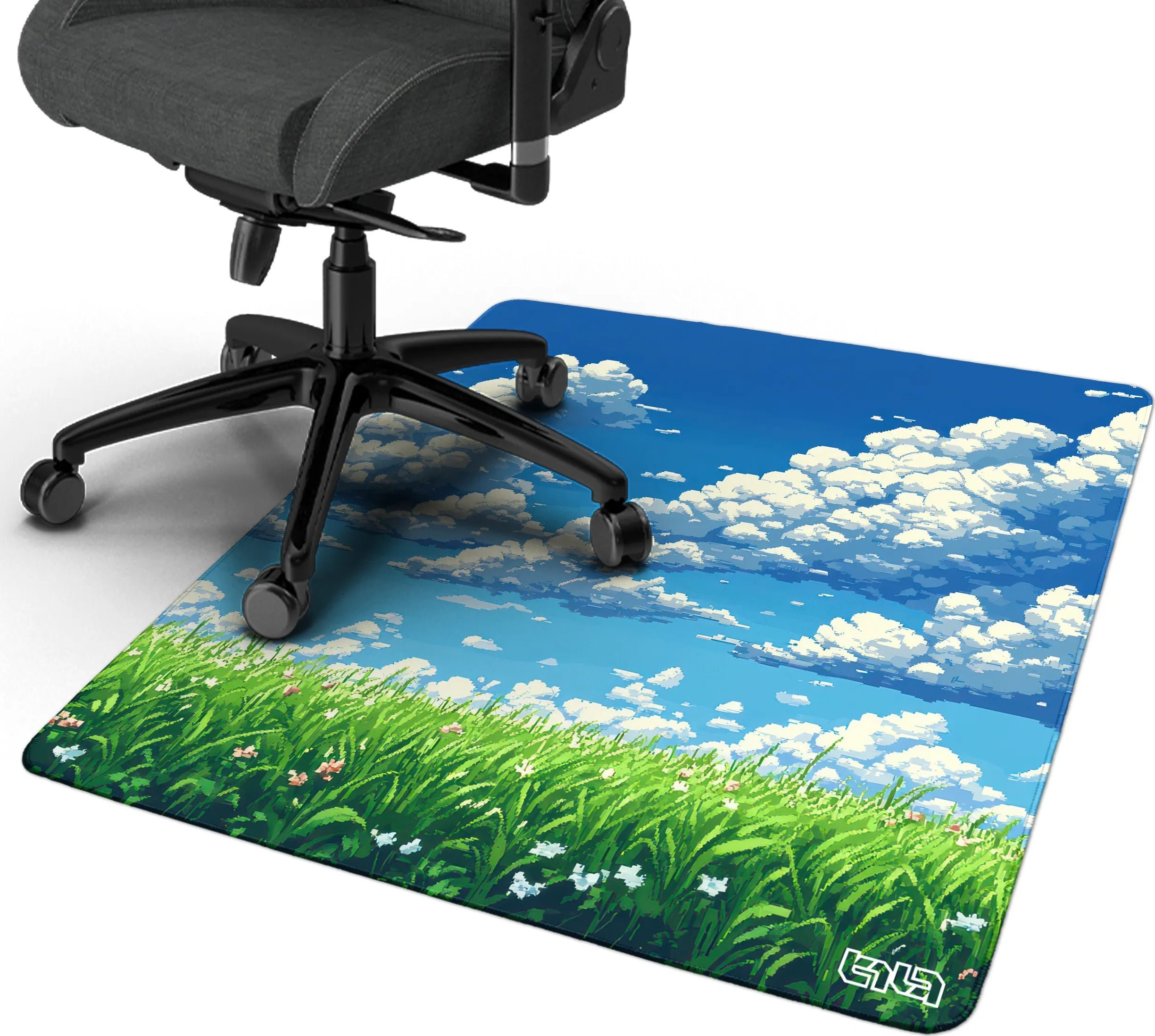 Tilt Mata pod Krzesło 8-bitowa Łąka 100x100