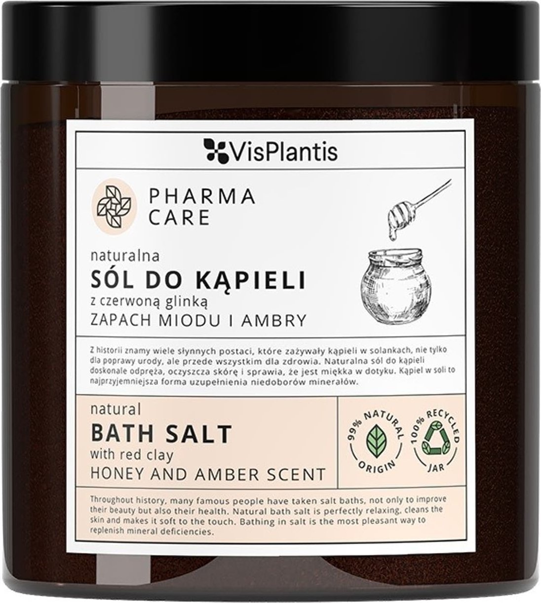 Vis Plantis ELFA PHARMA Care sól do kąpieli miód i ambry