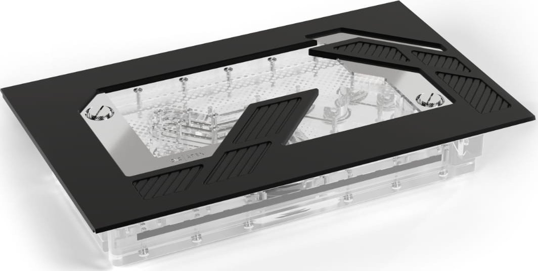 Alphacool Apex Distroplate Dark Base Pro 901, ARGB mit Apex Pumpe - schwarz