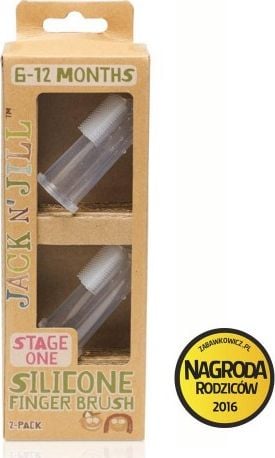 Jack NJill Jack N'Jill Szczoteczka Silikonowa x 2 + Etui
