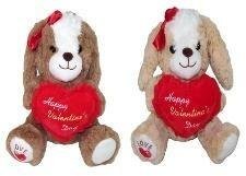 Pies z sercem 30cm MIX