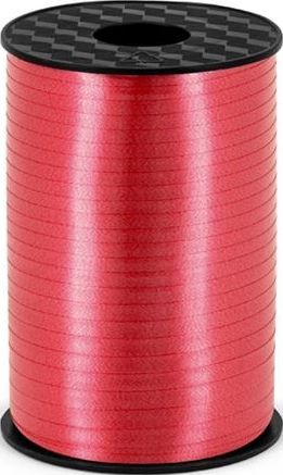 Party Deco Wstążka plastikowa do dekoracji czerwona, 5 mm uniwersalny