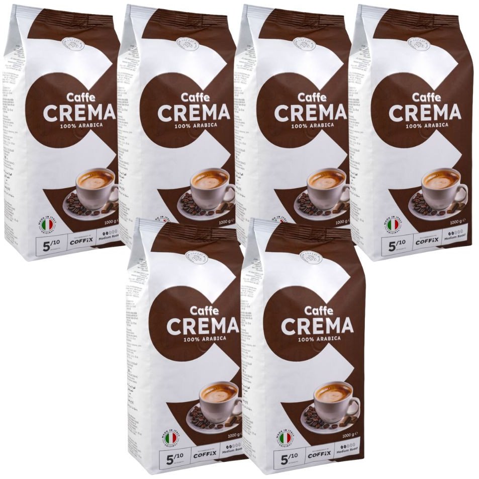 Kawa włoska ziarnista Caffe Crema 100% Arabica 6kg