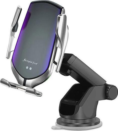 Tech-Protect Uchwyt samochodowy R2 z wbudowaną ładowarką indukcyjną Srebrny