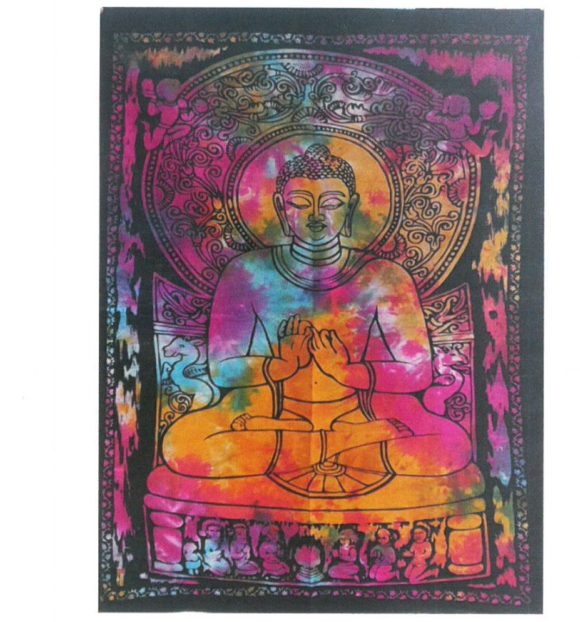 Bawełniane Tkaniny Ścienne - Peaceful Buddha