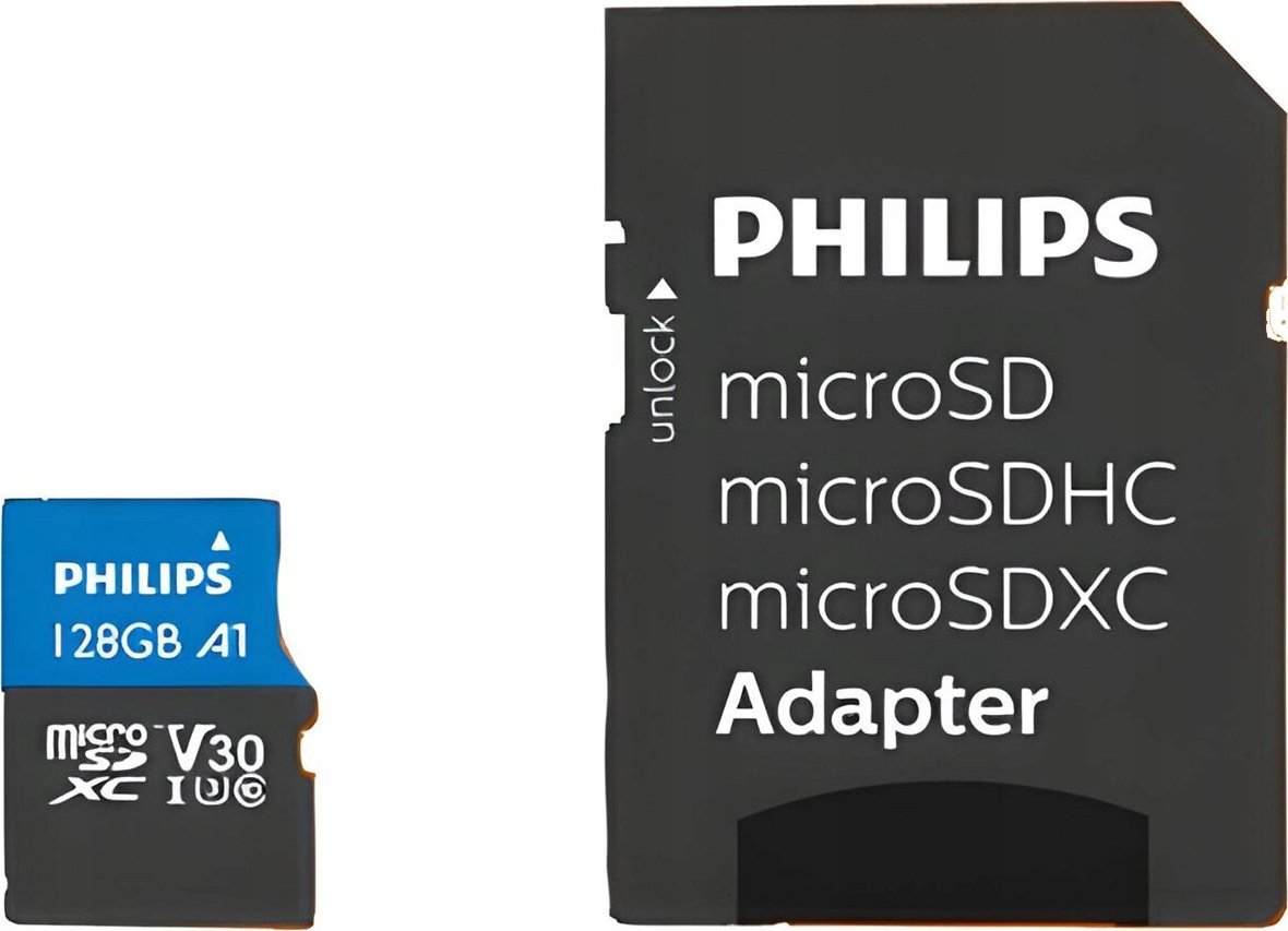 Karta Philips Ultra Pro MicroSDXC 128 GB Class 10 UHS-I/U3 A1 V30 (FM12MP65B/00)