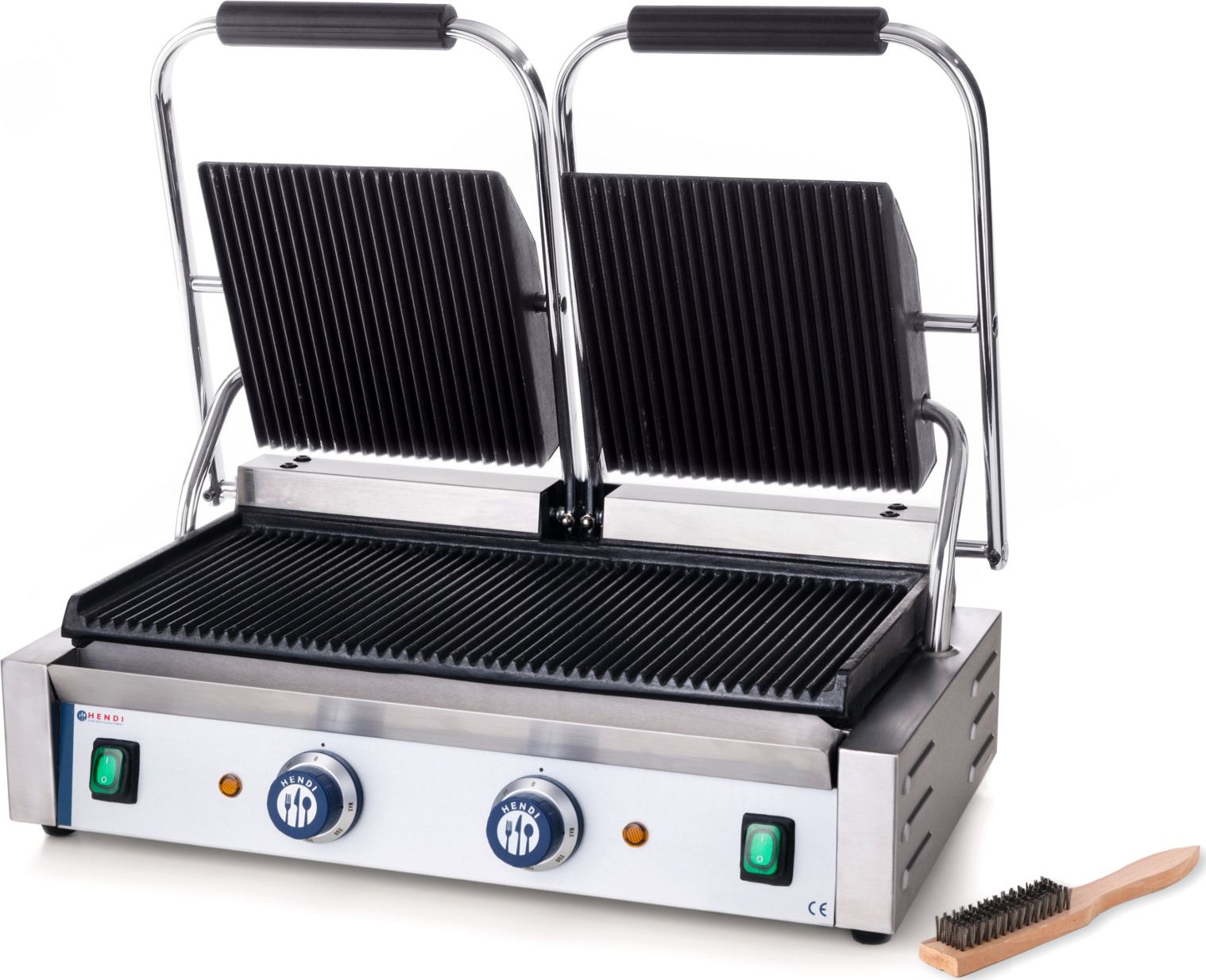 Hendi Kontakt grill kontaktowy ryflowany podwójny 3600W - Hendi 263709 Kontakt grill kontaktowy ryflowany podwójny 3600W - Hendi 263709