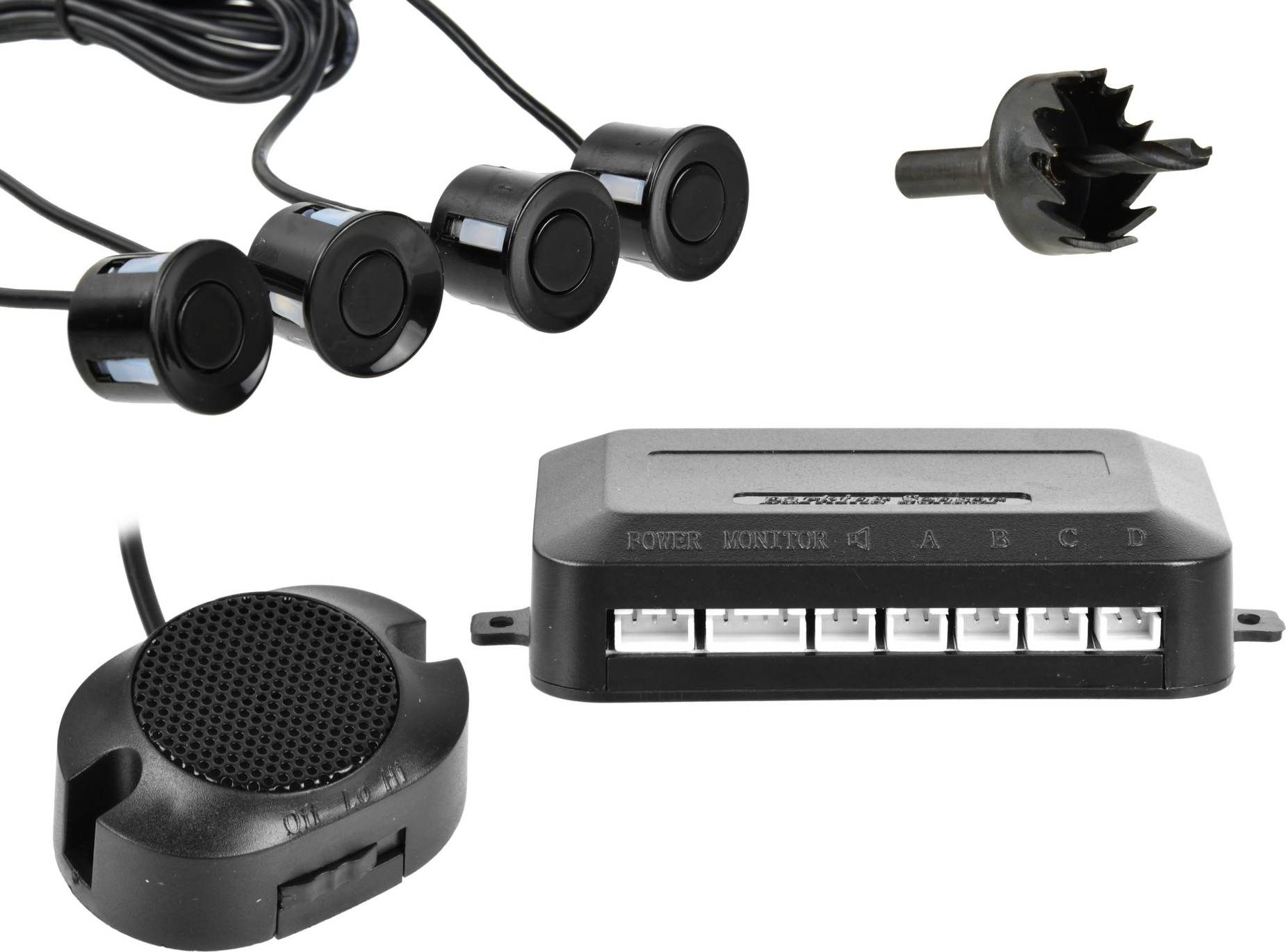 Geko Czujnik parkowania - cofania Buzzer+ 4 sensory (40)