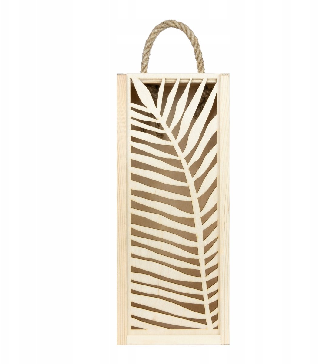 Skrzynka drewniana na wino prezent PUDEŁKO AŻUROWE