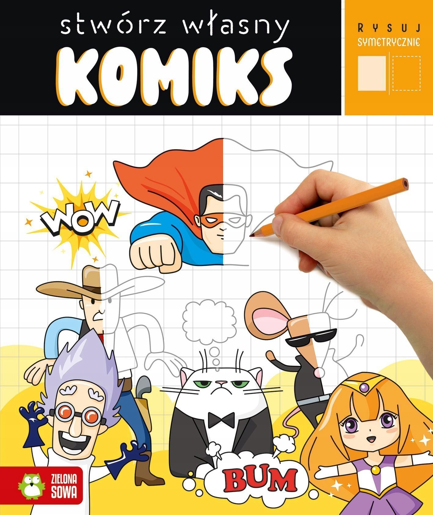 Rysuj symetrycznie Stwórz własny komiks 96197